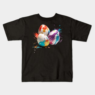 Easter painted eggs V2 Kids T-Shirt